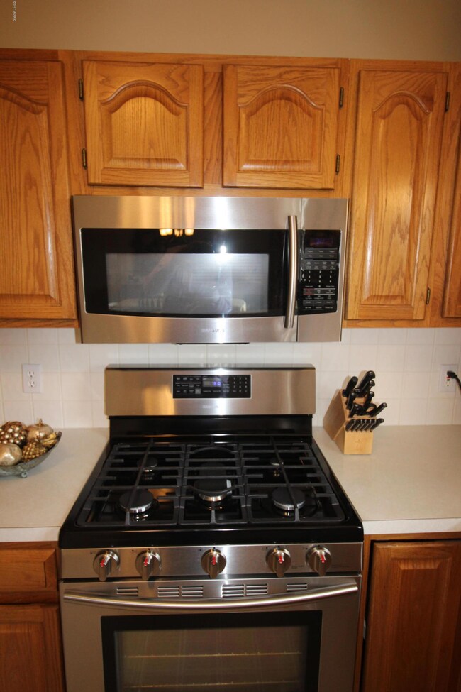 stainless steel stove and micro