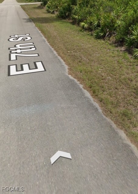 View of asphalt street