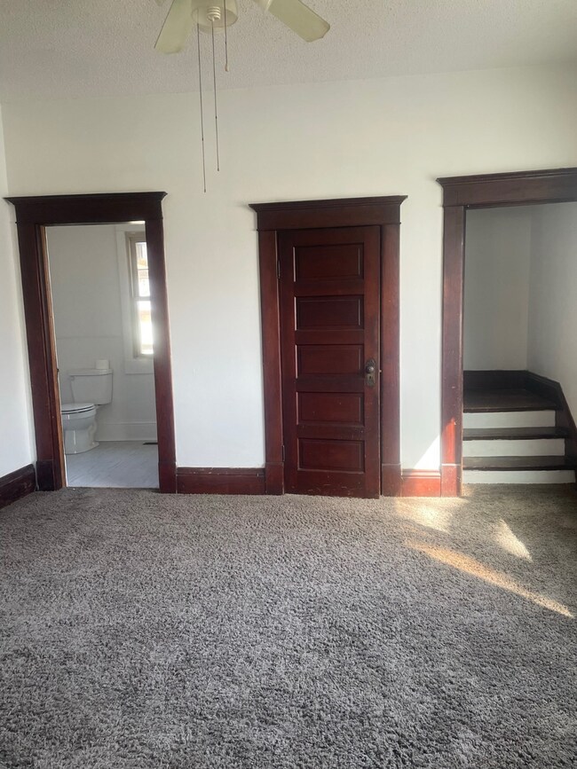 north wall of north room