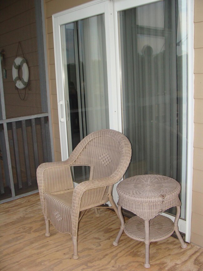Balcony outside living room