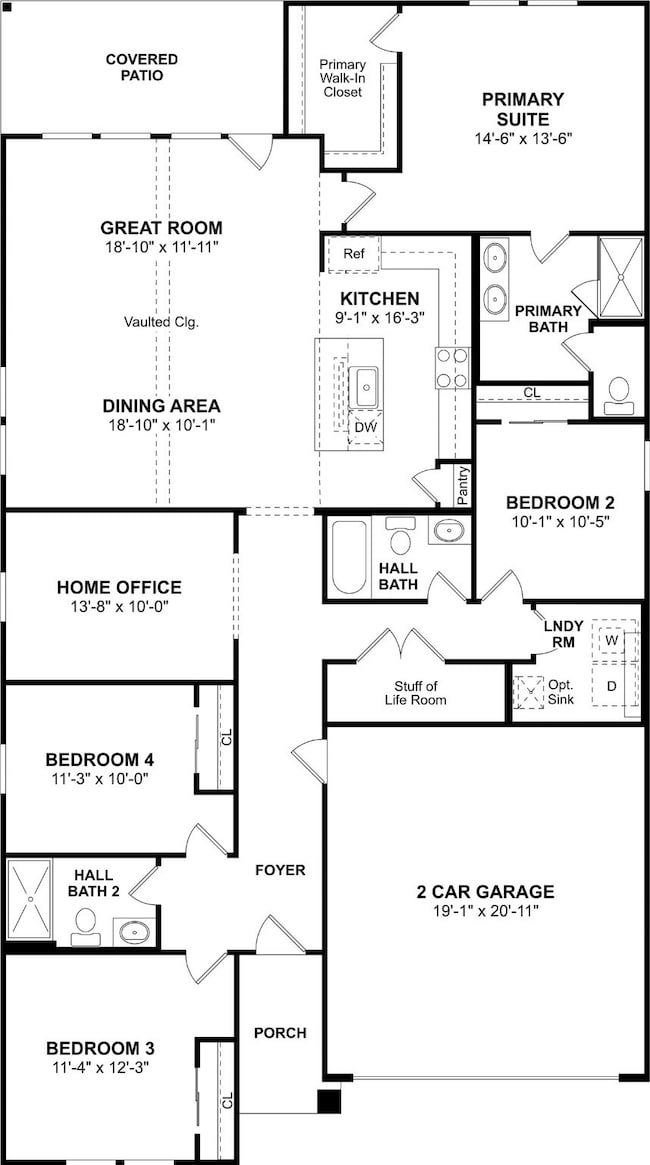 The Passionflower II floor plan by K. Hovnanian Ho