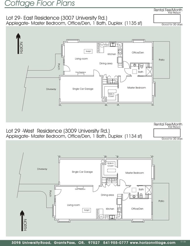 floor plans