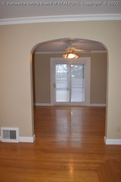 Arched doorways add to the charm.