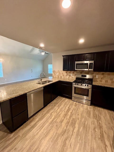 Stainless steel appliances, gas stove top!