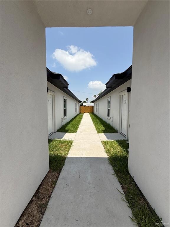 Entrance to the fourplex