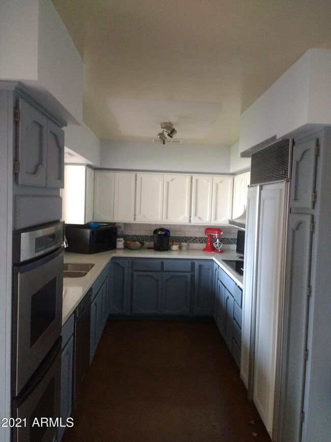 Galley style kitchen