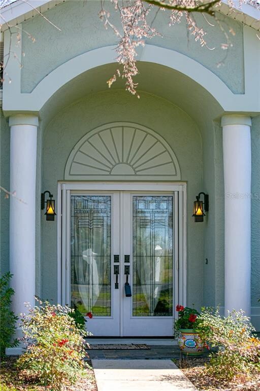 Upgraded Lead Glass Front Doors