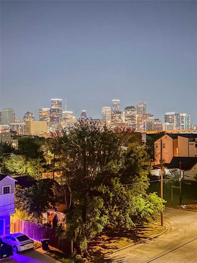 Unobstructed view of city from lot