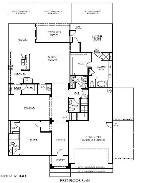 3460A floor plan first level
