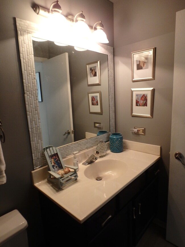 Main level, updated 1/2 Bathroom