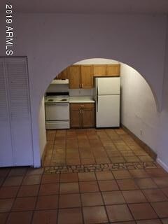 View into kitchen