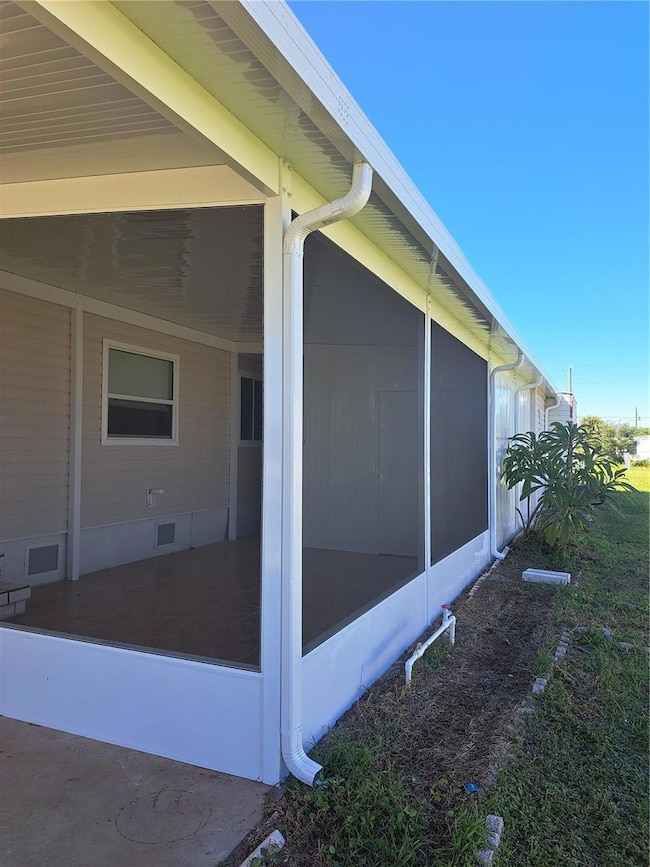 New screened in porch, new gutters.