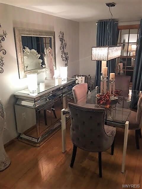 view from Living room into Formal Dining room...Ba