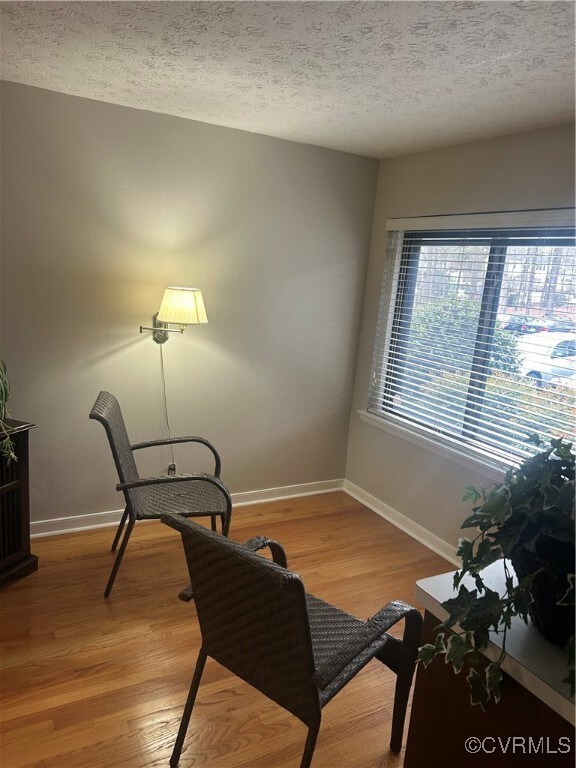 Sitting room or breakfast room featuring a texture