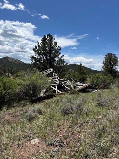 Continue past this old mining claim