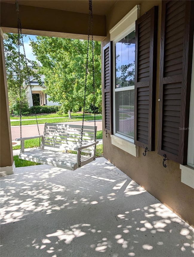 front porch and swing