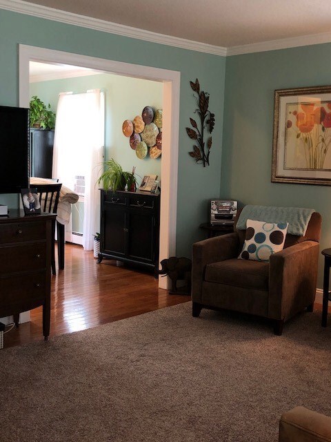 View into dining room