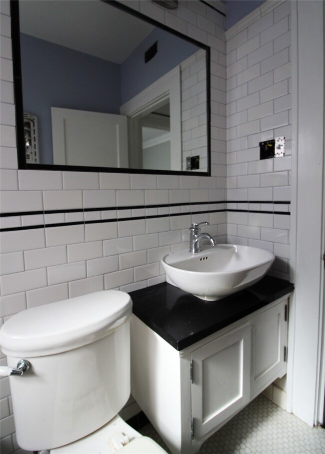 Bathroom just updated with new tile and fixtures a