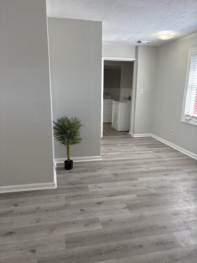 Closer view of extra space in living room.