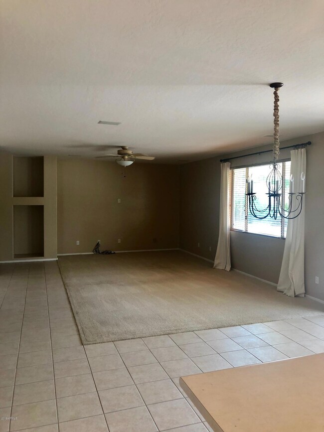 Living room off kitchen
