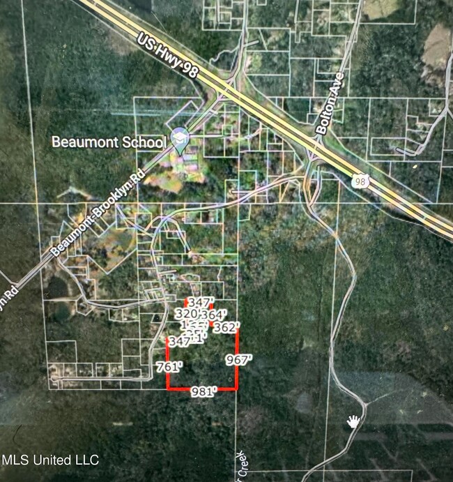 relation to Hwy 98