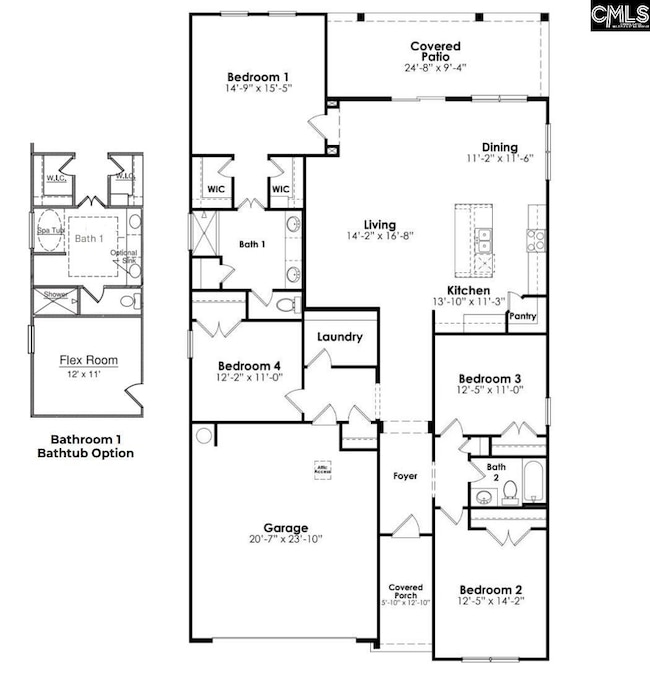 *This home features the Bathroom 1 Option