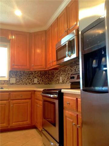 Great looking tile back splash.