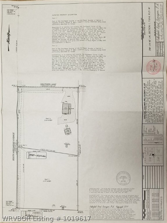Heather Lane existing survey pic