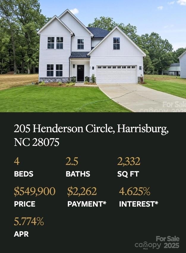 205 Henderson Cir, Harrisburg, NC 28075 - photo 2