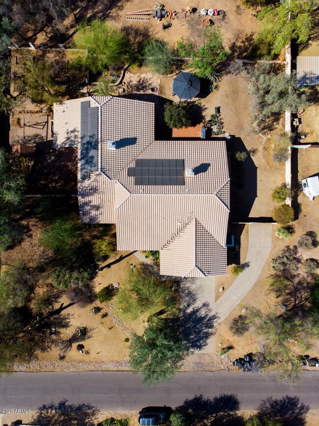 Directly over house aerial