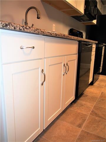 Brand new cabinets in the kitchen.