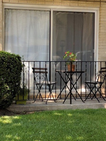 South facing balcony