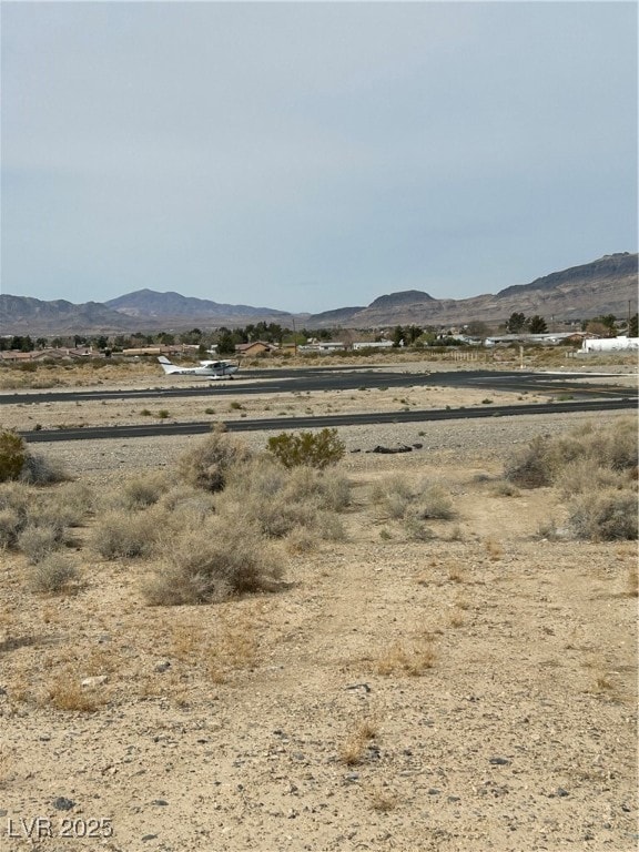 View of mountain feature with a rural view