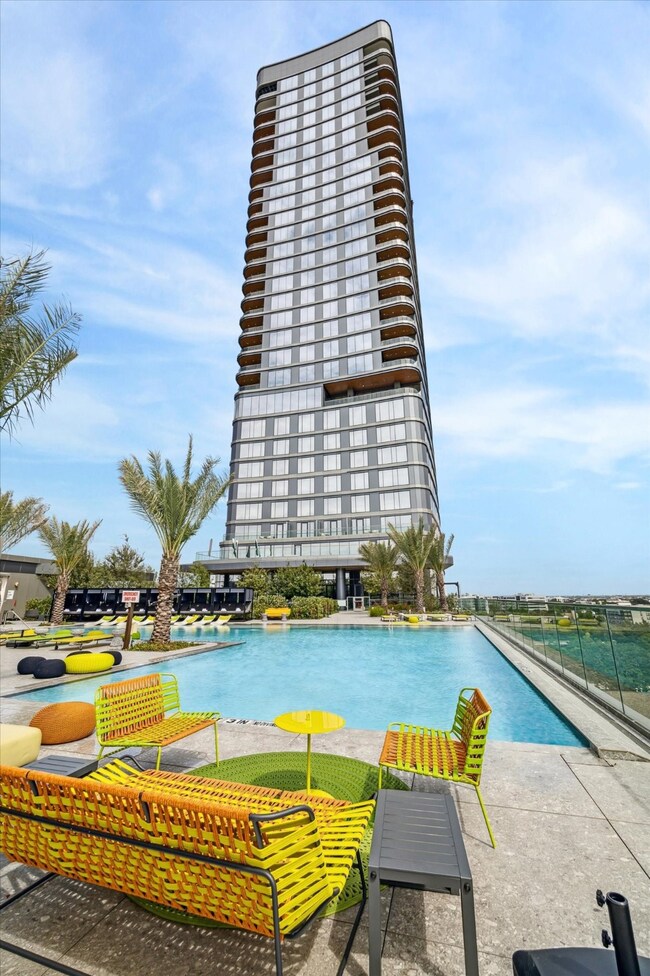 Residences at the Allen featuring pool side servic