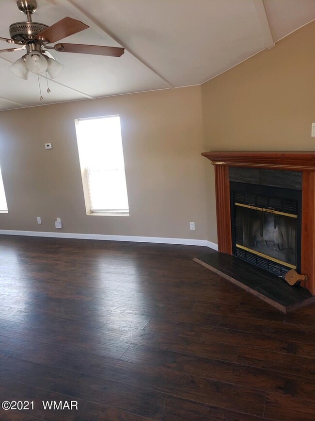 corner fireplace in great room