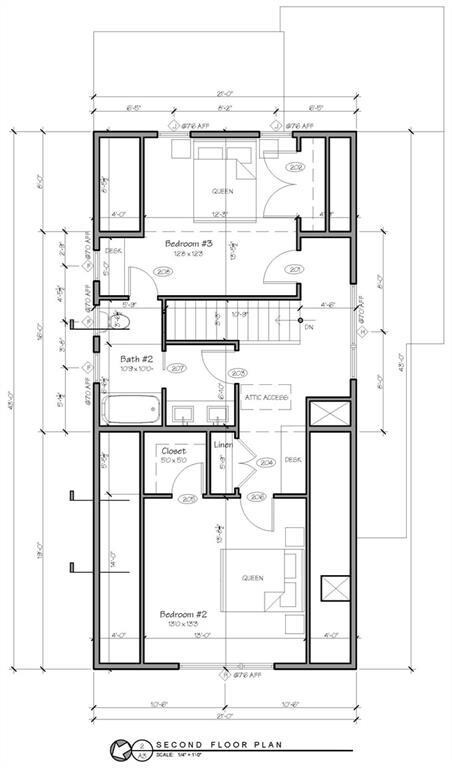 Second Level Floor Plan
