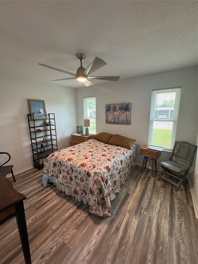 Spacious bedroom with walk in closet