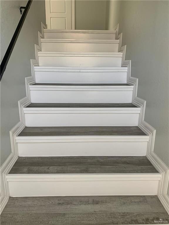 Stairway with carpet flooring