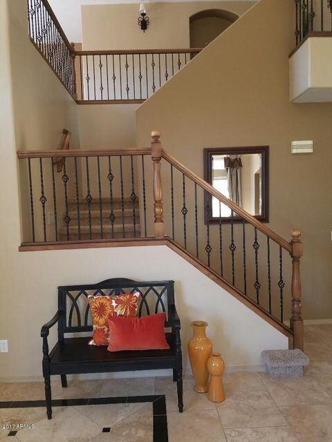 Front entry and stairwell