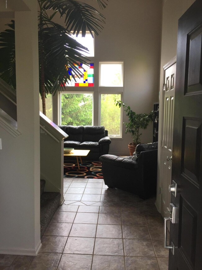 Walking in front door