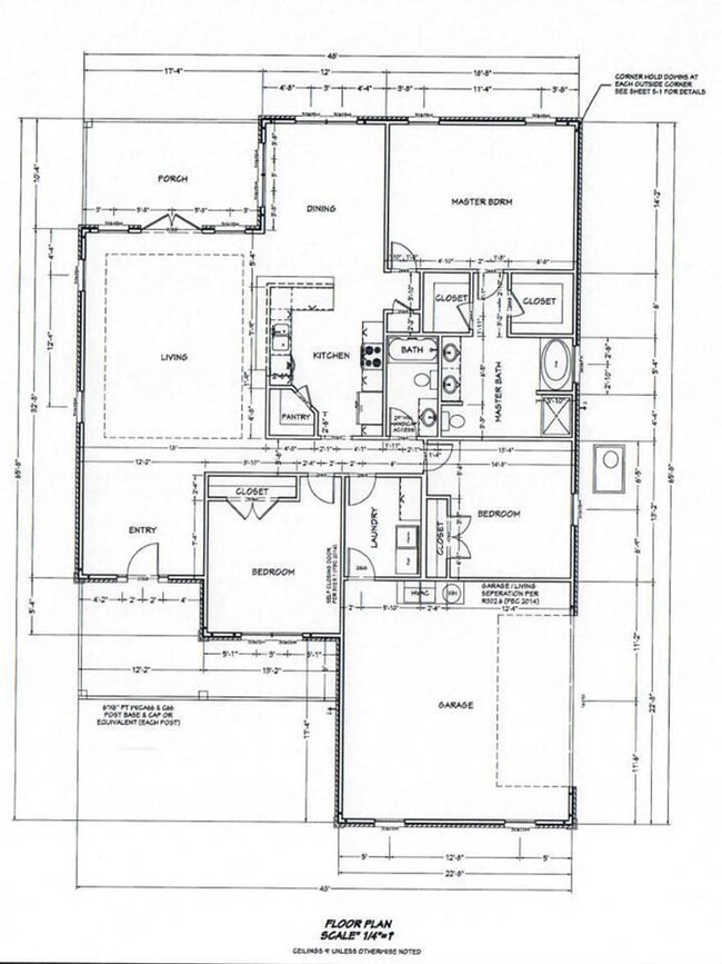 Floor plan scale