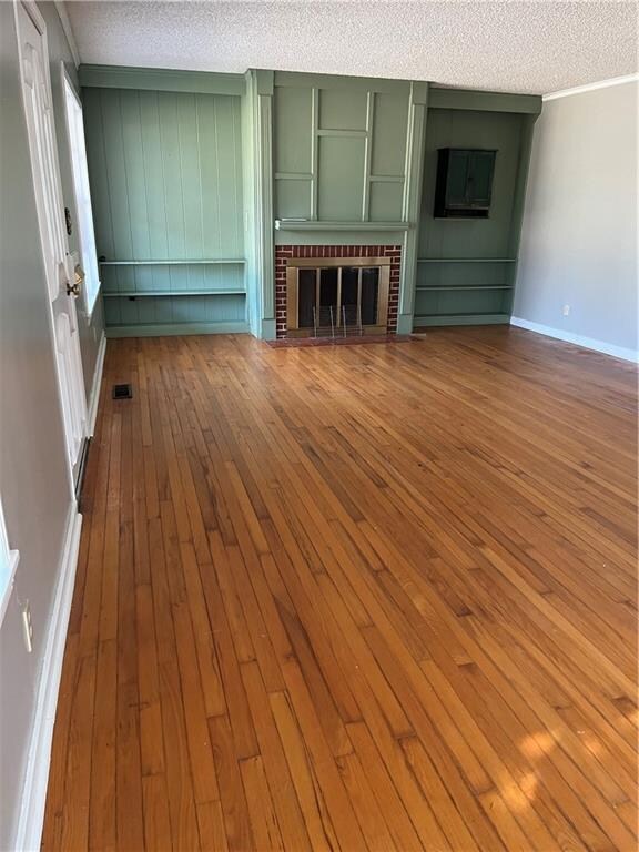Front Living Room with wood burning fire place