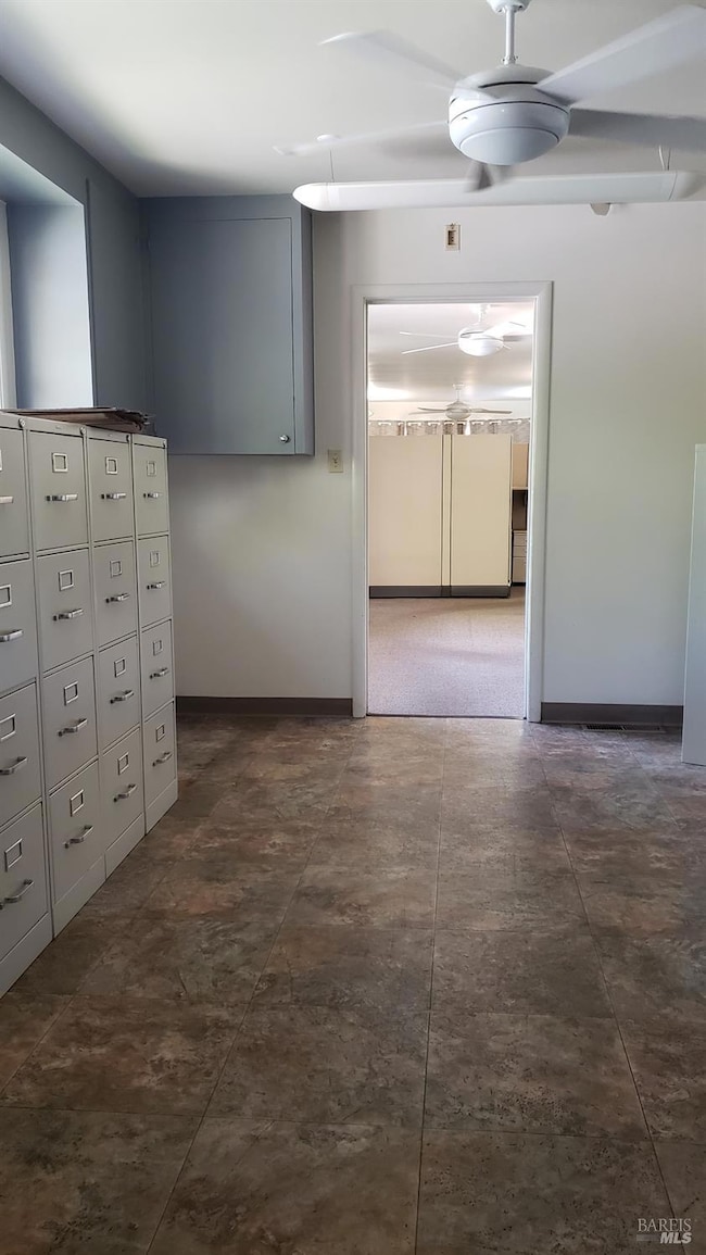 Pass through walkway from office lobby to additional offices