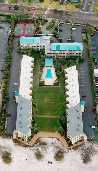 Silver Dunes campus from drone