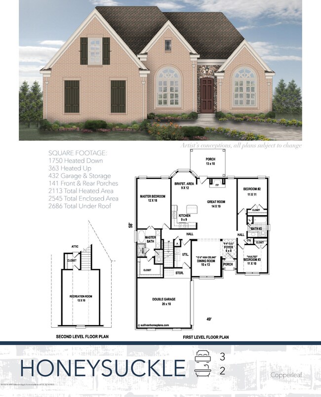 Honeysuckle Floor Plan 2020
