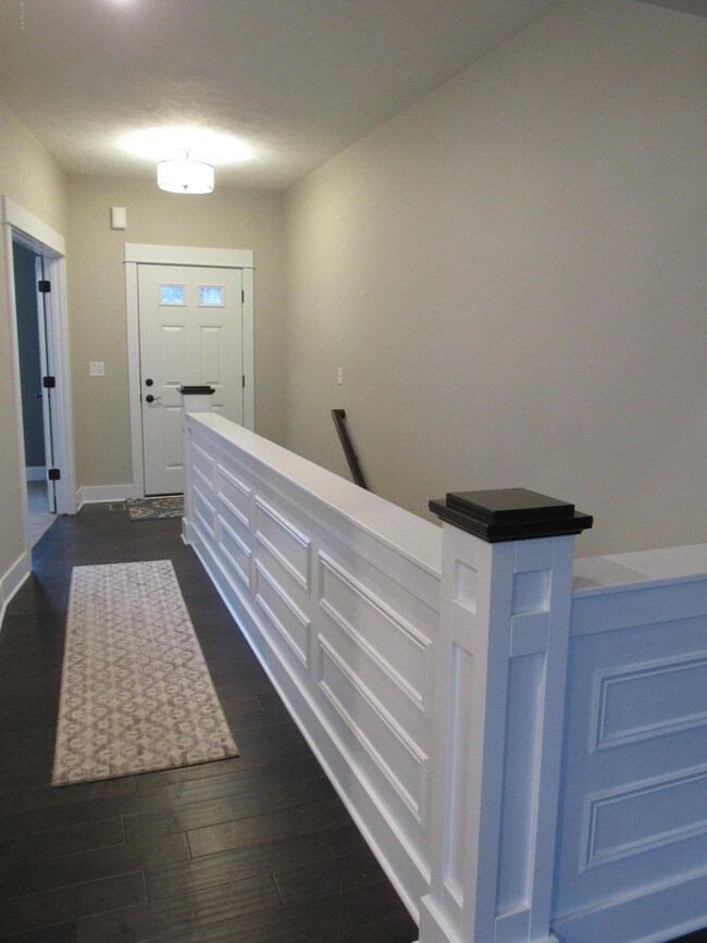Front entry w/custom wood work