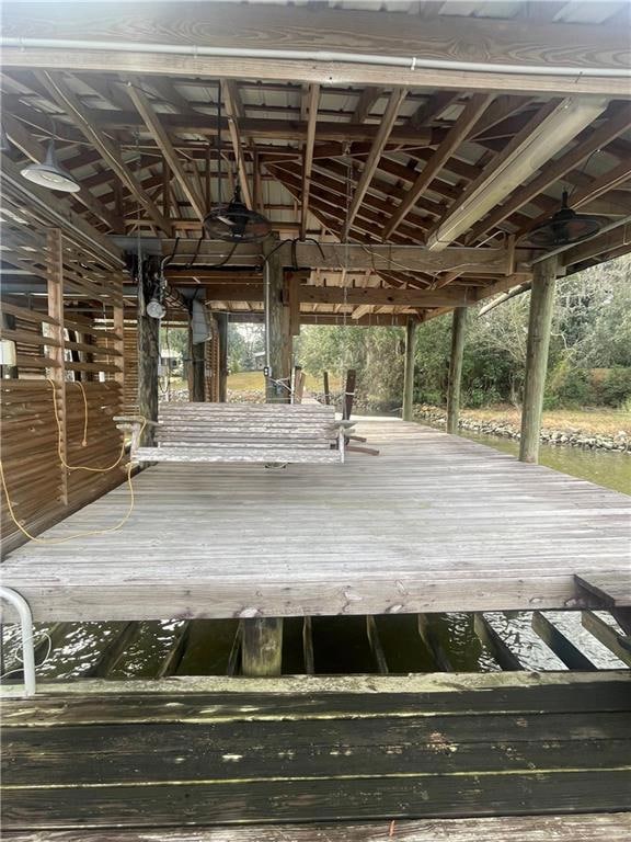 Boat Dock with Swing.
