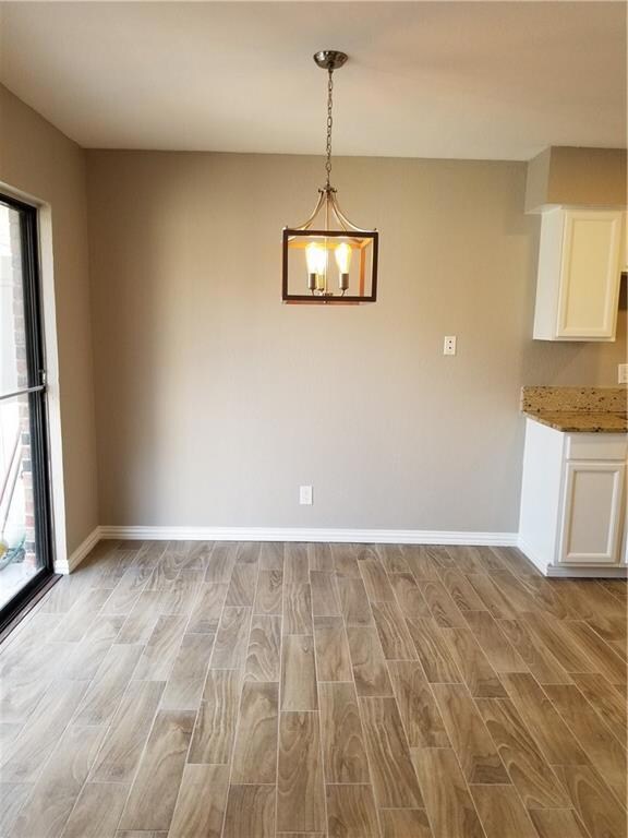 Ample dining space