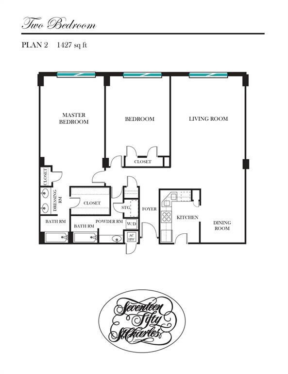 Floor plan of unit 435