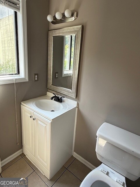 Half Bath on Bottom Level